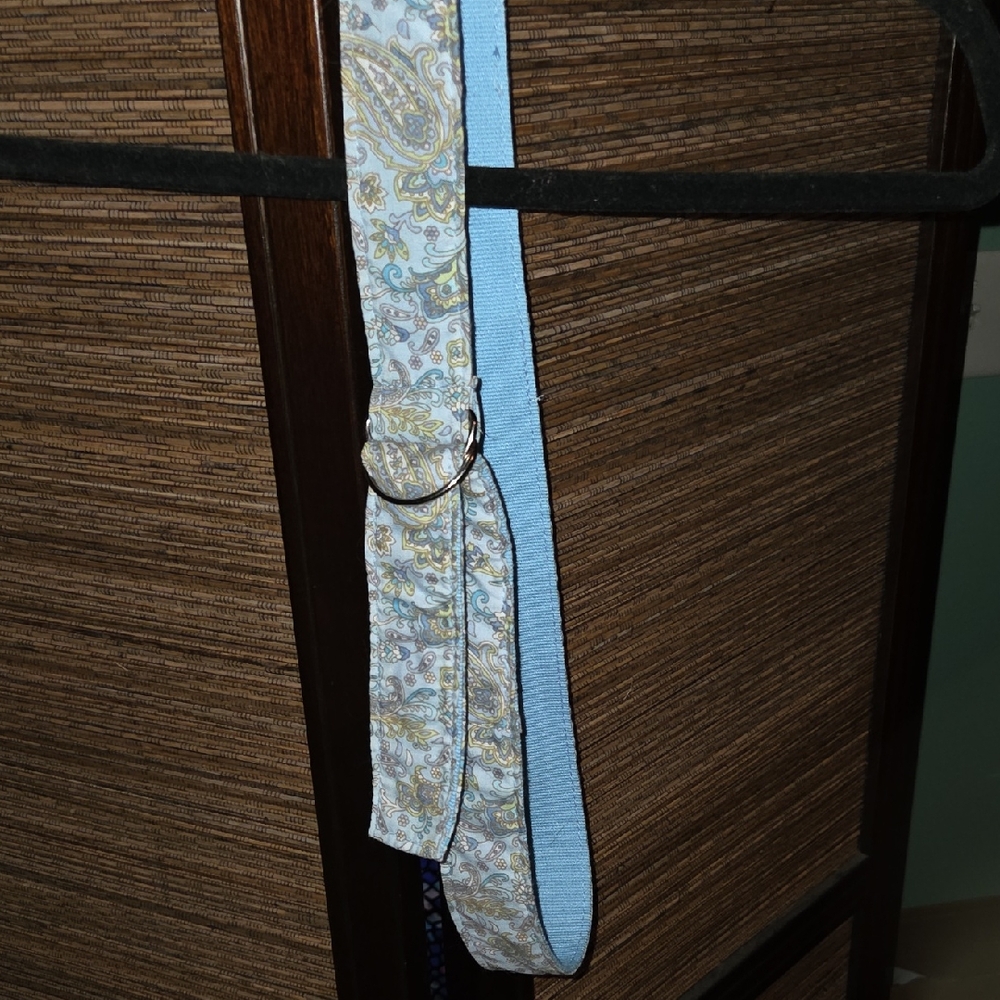 Paisley Blue Women's Cloth Belt